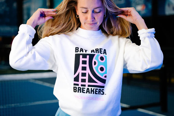 WHITE CREW BRIDGE SWEATSHIRT