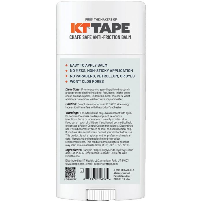 KT HEALTH CHAFE SAFE™ ANTI-FRICTION BALM