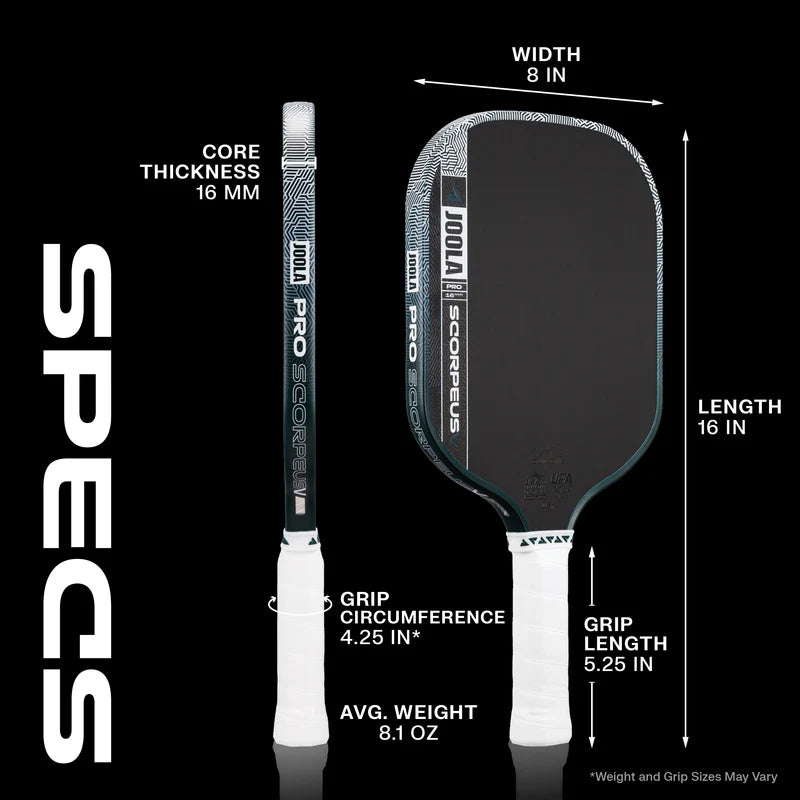 JOOLA Collin Johns Scorpeus Pro V 16mm