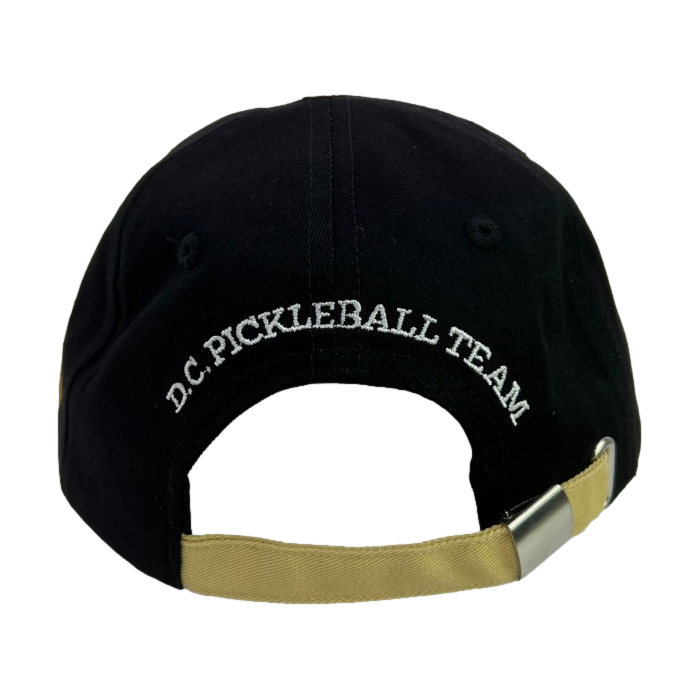 D.C. PICKLEBALL TEAM LOW PROFILE DAD CAP BLACK & GOLD